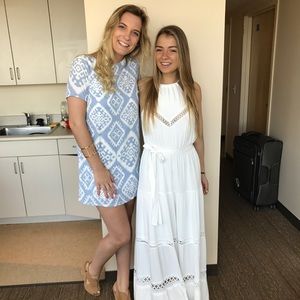 Blue & White Mini Dress